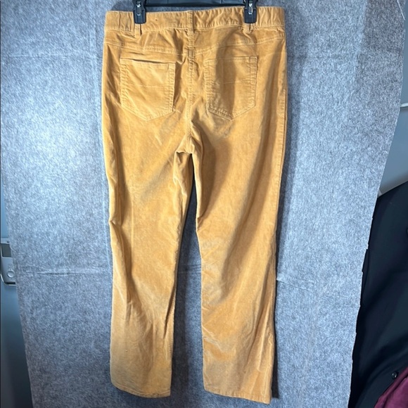 Laura Scott Straight Leg Pants in Mustard - Picture 2 of 3